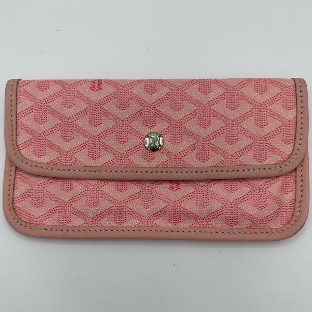 Goyard St. Louis Pouch Wallet - Pink Goyardine